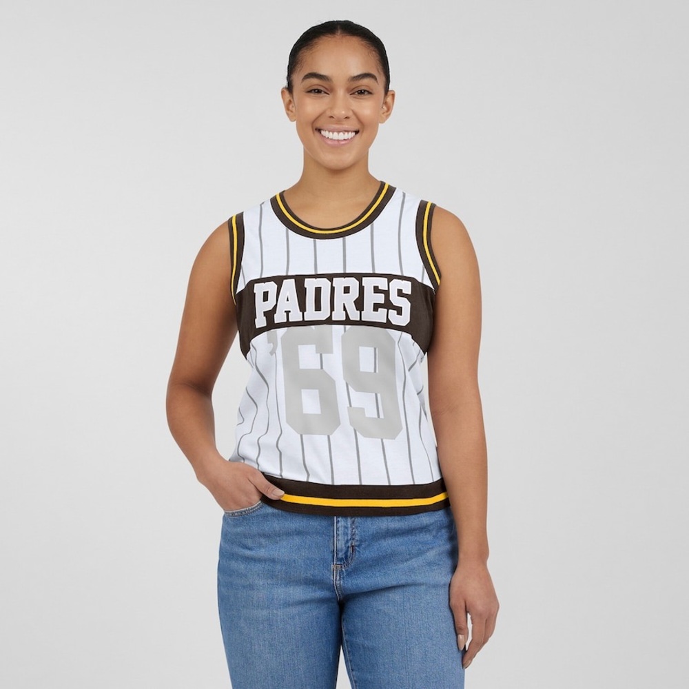 W Padres Sleeveless Jersey medium mlb official